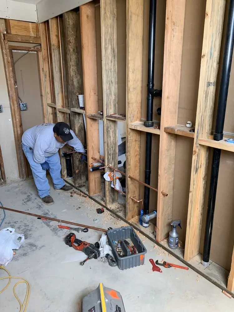 Commercial rough-in plumbing for Gas Line Repair in Westville Grove